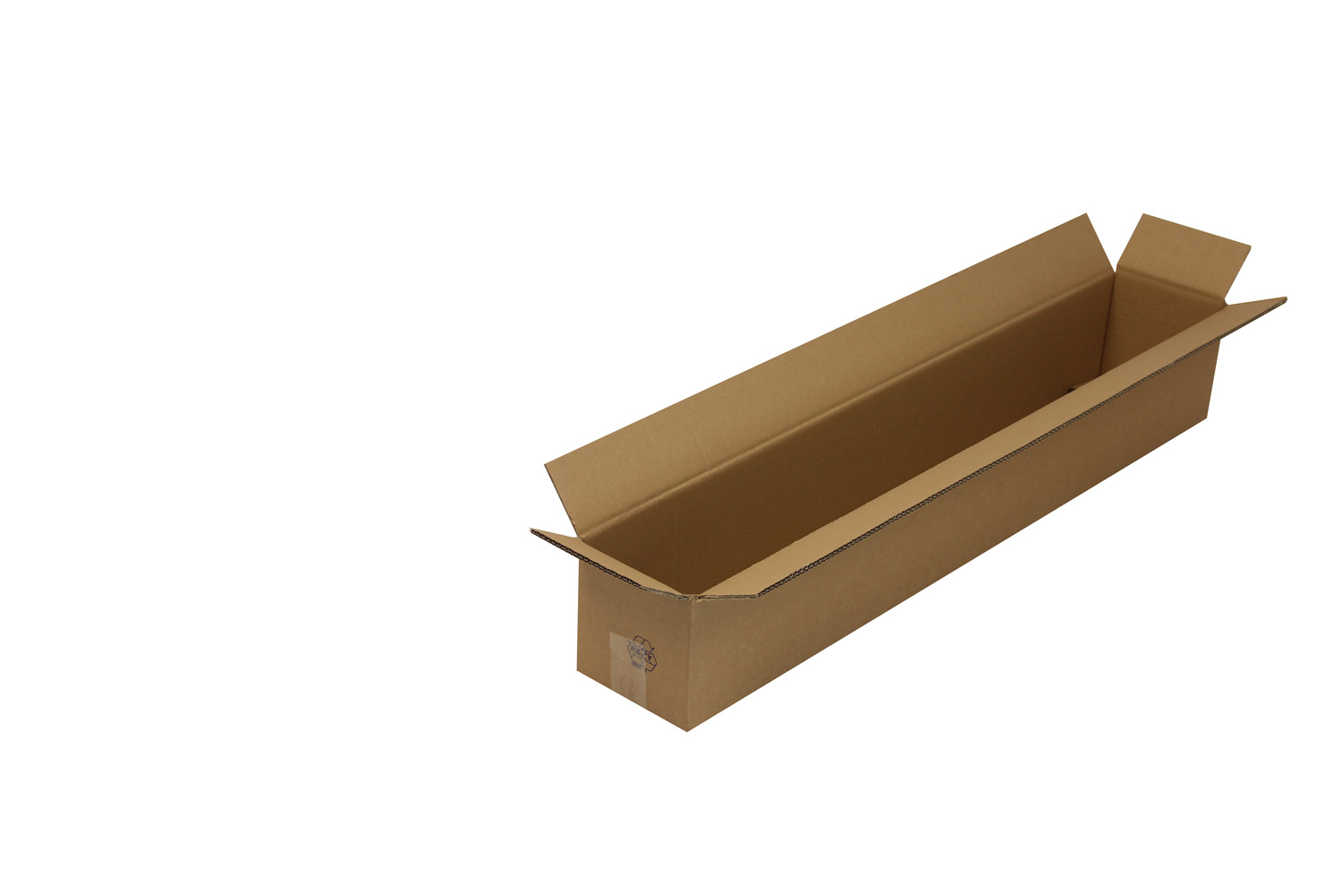 Wellpapp-Faltkarton lang 2-wellig, braun, Qual. 2.30, DIN A0 | 1000 x 150 x 150 mm (L x B x H) Innenmaß | VE = 20 Stk.