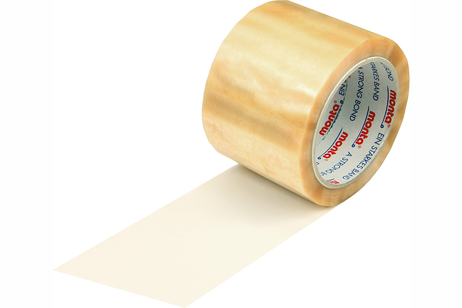 PVC-Klebeband monta 220, leise, transparent, 55 µ | 75 mm x 66 lfm. | VE = 24 Stk.