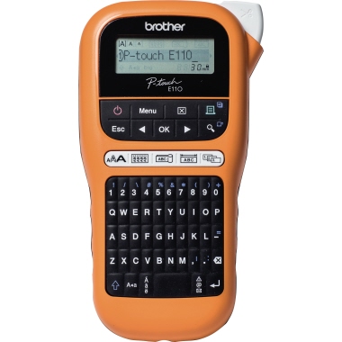 Brother Beschriftungsgerät PT-E110 PTE110G1 Qwertz/3,5-12mm