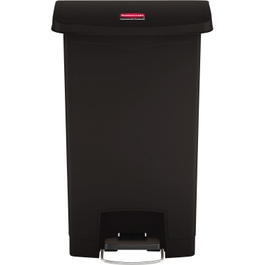 Rubbermaid Tretabfalleimer Slim Jim 1883611 Kunststoff 50l schwarz