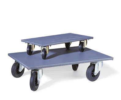 Transporthilfe/Möbelroller bis 500 kg | 80 x 60 cm (L x B) Antirutschbelag grau |