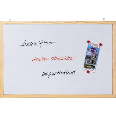 Franken Schreibtafel CC-MM4060 E magnethaftend Holzrahmen 40x60cm