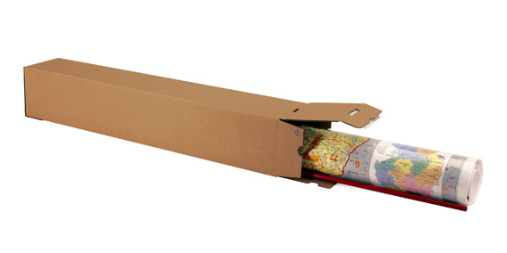 Quattropack Premium, braun, Qual. 1.30, DIN A1 | 105 x 105 x 610 mm (L x B x H) Innenmaß | VE = 10 Stk.