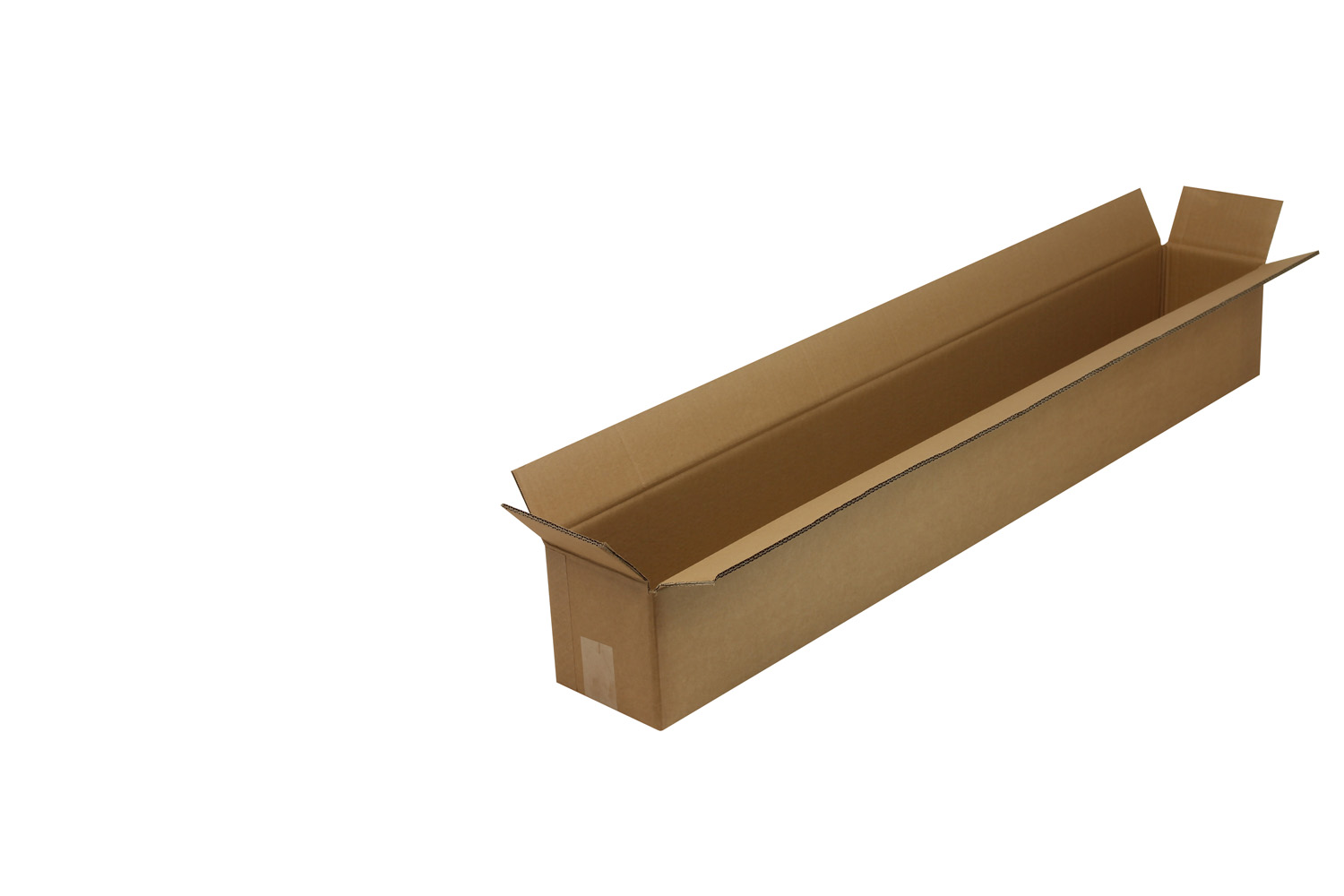 Wellpapp-Faltkarton lang 2-wellig, braun, Qual. 2.30, DIN B0 | 1200 x 150 x 150 mm (L x B x H) Innenmaß | VE = 10 Stk.