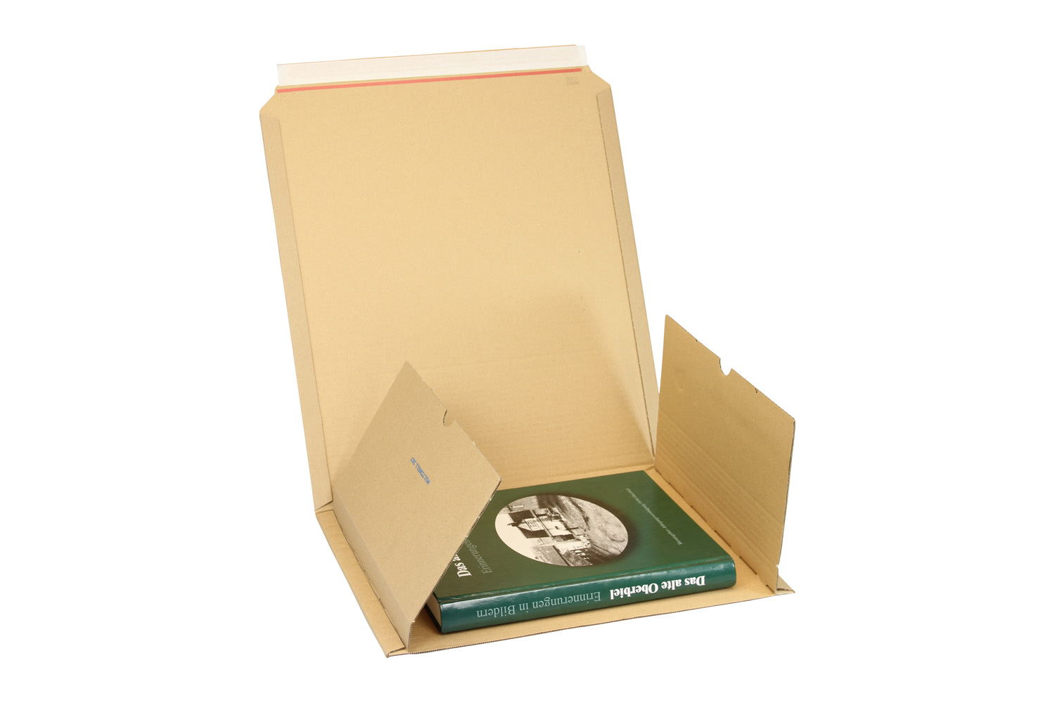 Medienverpackung, braun, DIN B4 | 370 x 290 x 20–75 mm (L x B x H) Innenmaß | VE = 25 Stk.