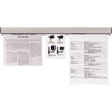 Franken Papierklemmschiene PKS88 88cm +Montageset