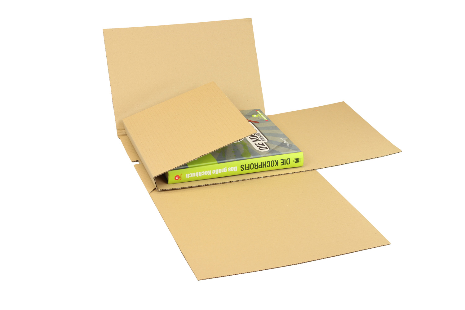 Buchverpackung Drehfix, C4, braun, Qual. 1.20 | 330 x 260 x 115 mm (L x B x H) Innenmaß | VE = 25 Stk.