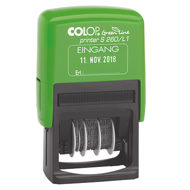 COLOP Datumsstempel Printer S260 L1 Green Line Eingang 127787