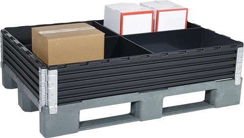 Aufsatzrahmenteiler 1 Längsteiler,1 Querteiler H.200mm PE-Kunststoff 4-fach || VE = 1 ST