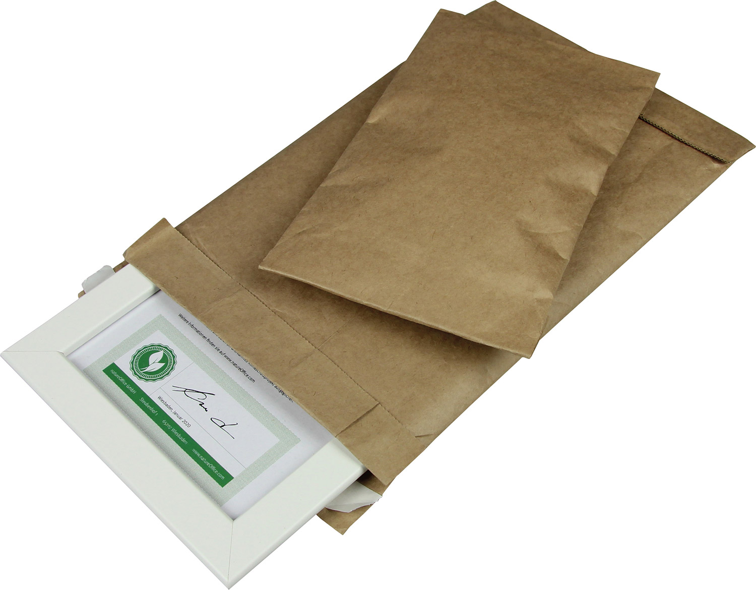 Papierpolstertasche, braun, Innenmaß: 225 x 343 mm | 240 x 343 mm (Offene Seite x L) Außenmaß | VE = 100 Stk.