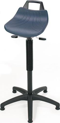 Stehhilfe PU-Integralschaum Sitz-H.610-860mm Ku.-Fußkreuz Bodengleiter LOTZ || VE = 1 ST