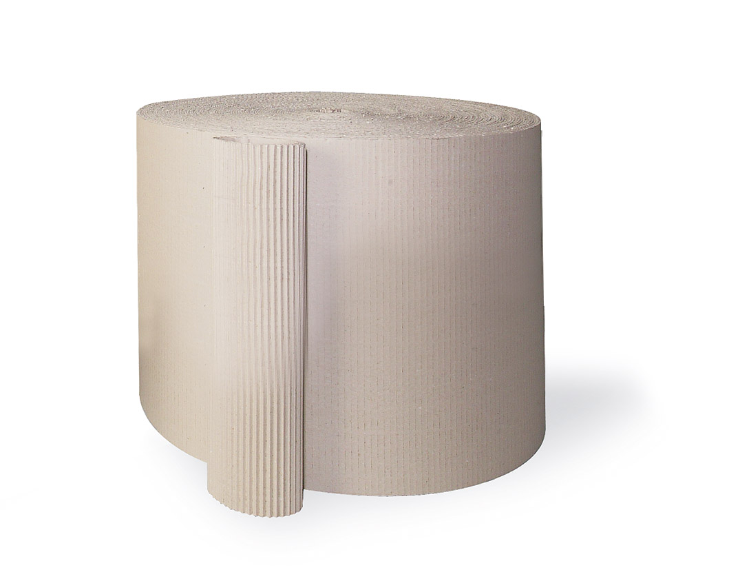 Rollenwellpappe offene Welle, 185 g/m², 500 mm breit | 500 mm x 70 lfm. |