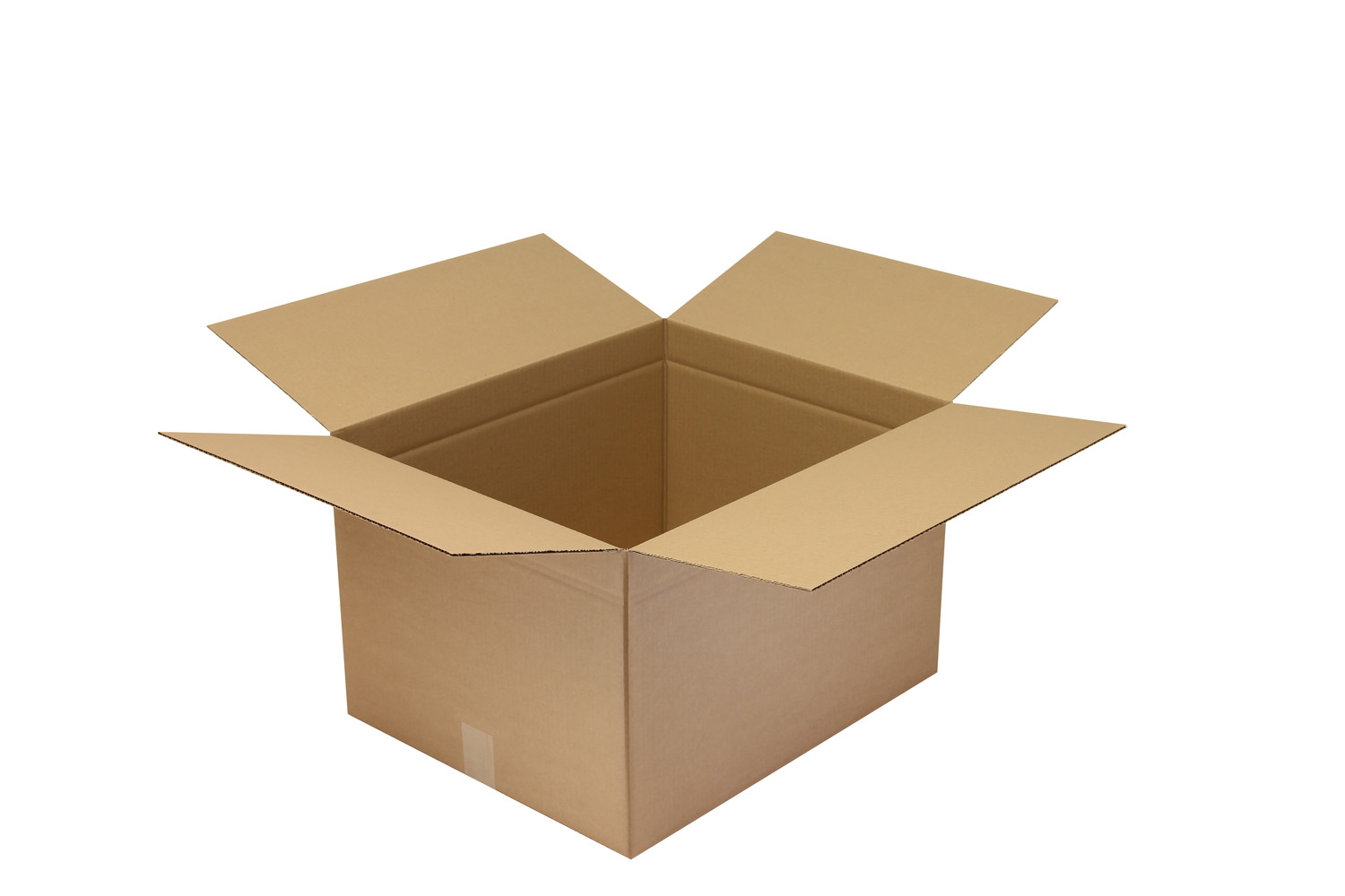 Wellpapp-Faltkarton 1-wellig, braun, Qual. 1.30 | 550 x 450 x 350 mm (L x B x H) Innenmaß | VE = 25 Stk.