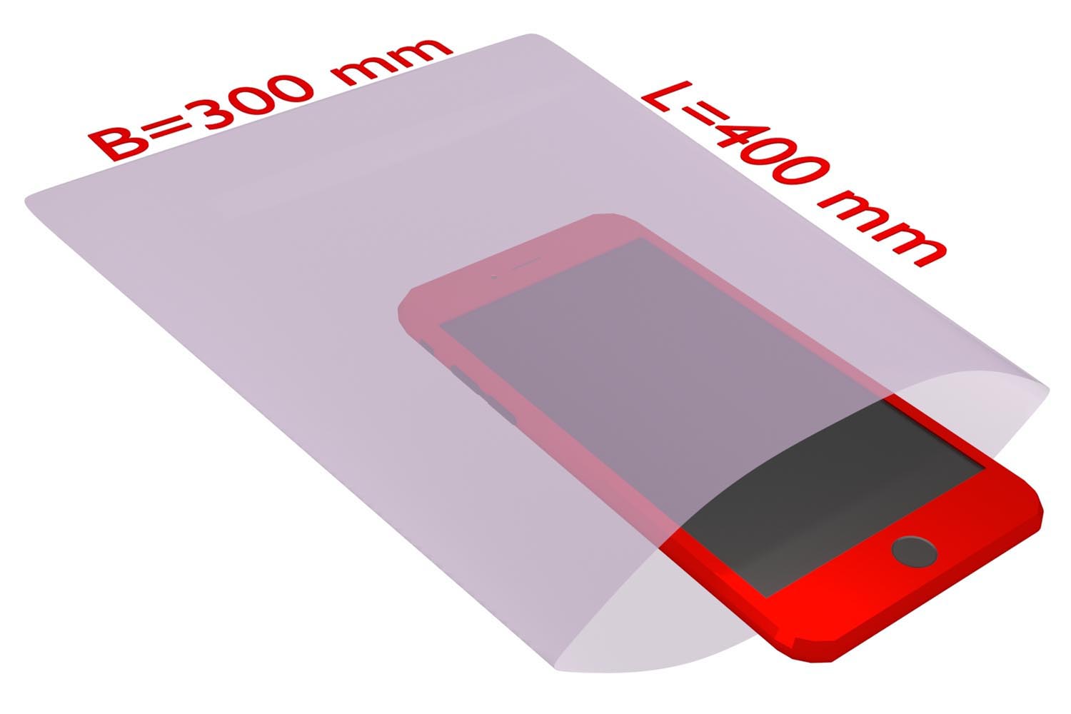 PE-Flachbeutel, antistatisch, 100 µ | 300 x 400 mm (Offene Seite x L) | VE = 100 Stk.
