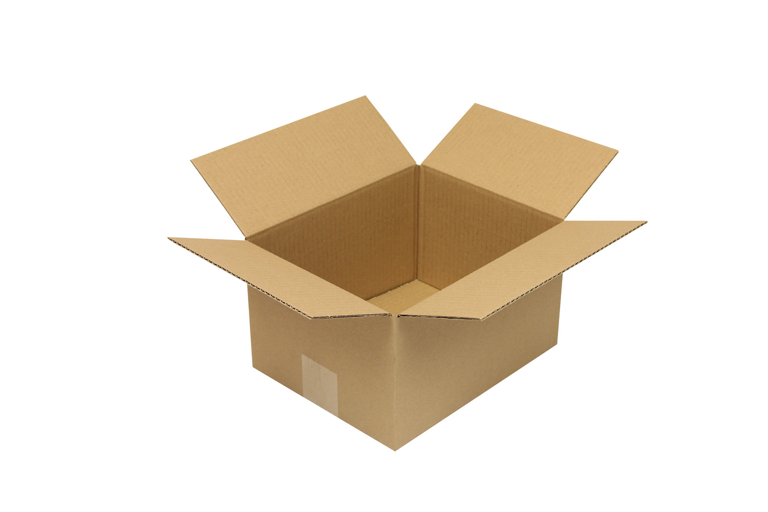 Wellpapp-Faltkarton 1-wellig, braun, Qual. 1.20, DIN B5 | 250 x 200 x 140 mm (L x B x H) Innenmaß | VE = 50 Stk.
