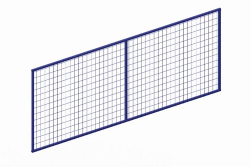 Gitterrückwand f.Palettenregal H500mm Feldbreite3600mm ku.-besch.enzianblau META || VE = 1 ST