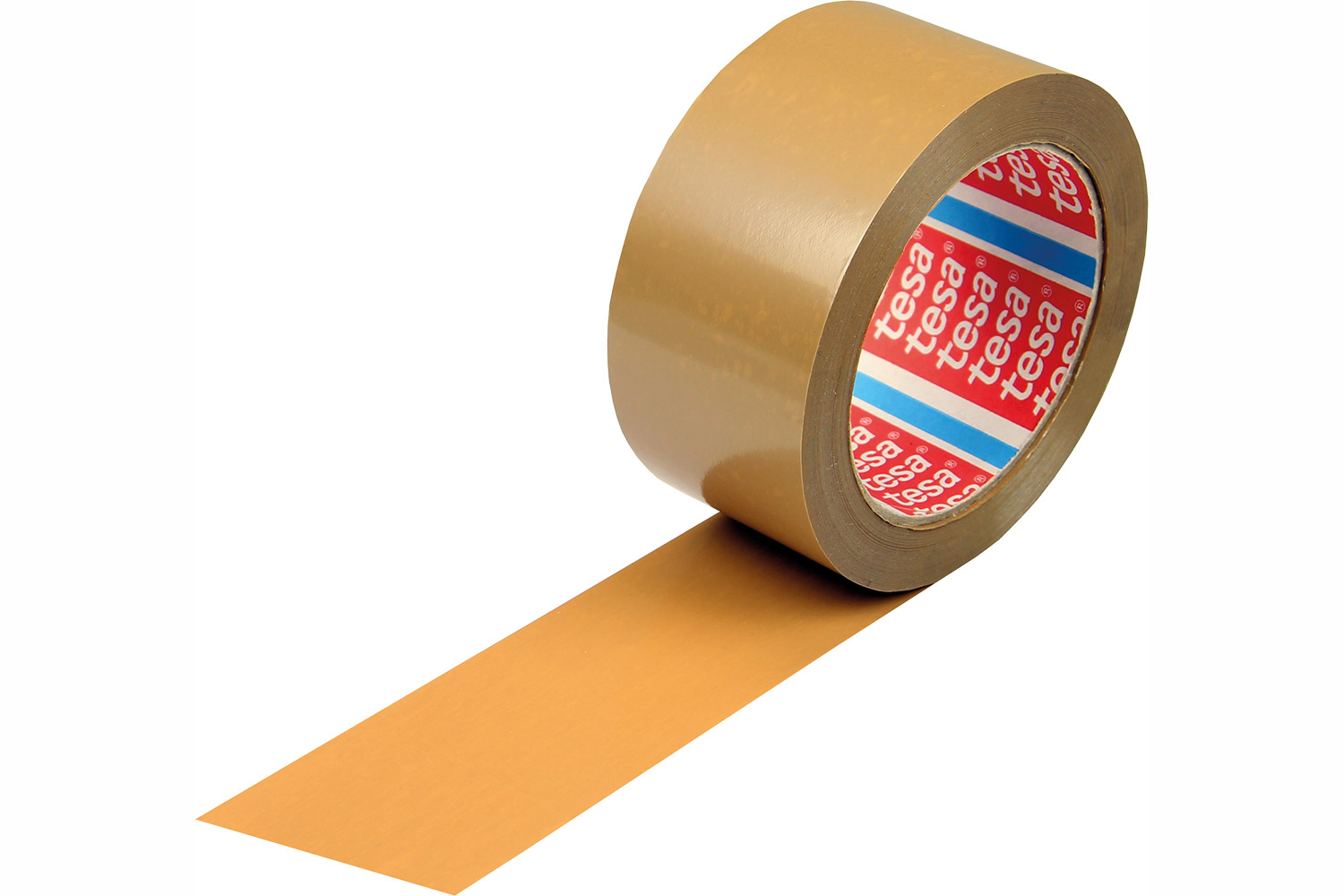 PVC-Packband tesapack® 4124, leise, braun, 65 µ | 50 mm x 66 lfm. | VE = 36 Stk.