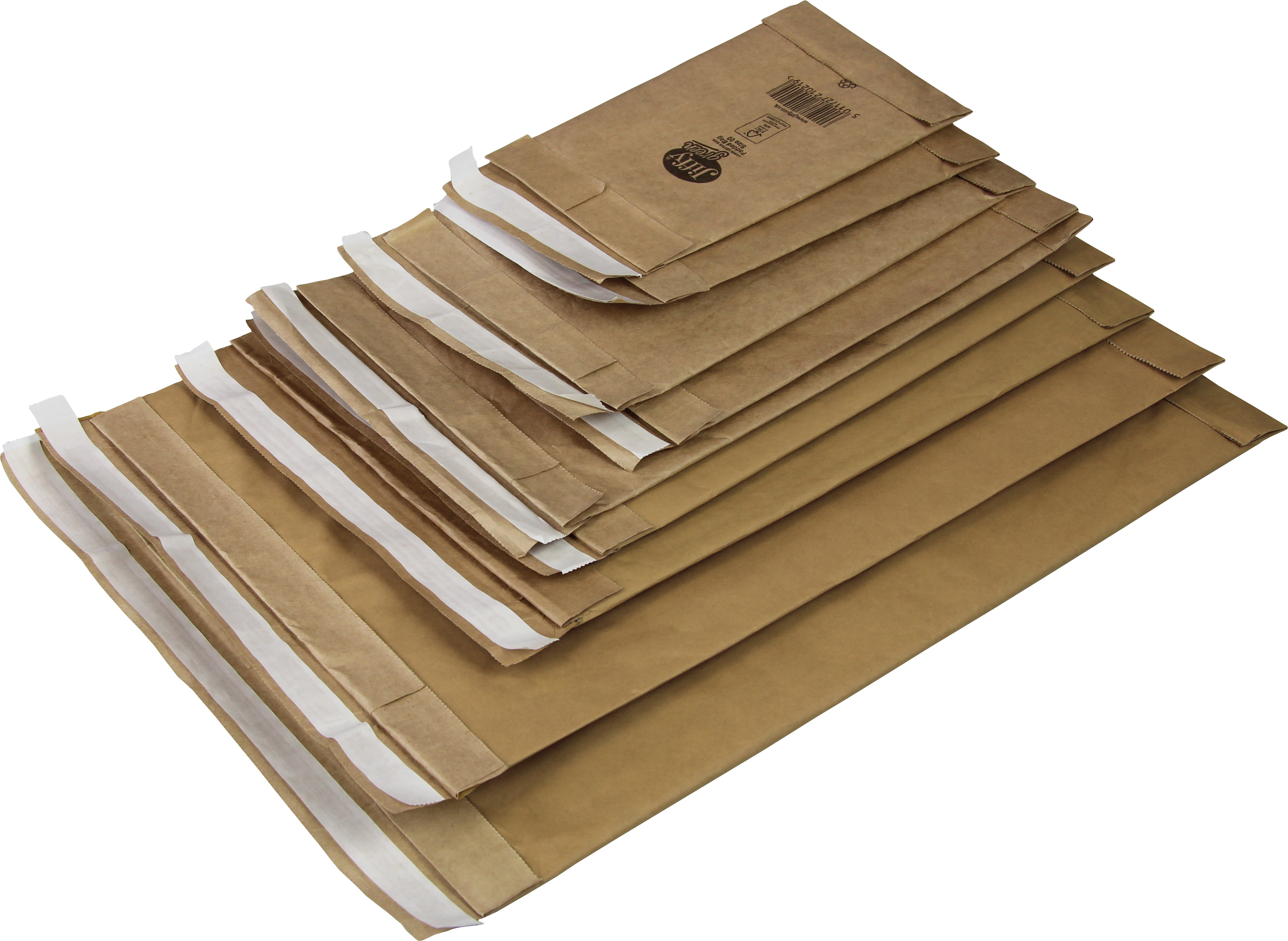 Papierpolstertasche, braun, Innenmaß: 105 x 229 mm | 120 x 229 mm (Offene Seite x L) Außenmaß | VE = 200 Stk.