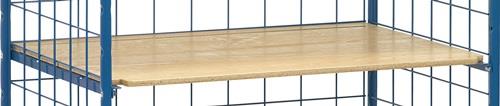 Einlegeboden B.800mm Holzwerkstoffplatte Auflagewinkel f.Transportwagen FETRA || VE = 1 ST