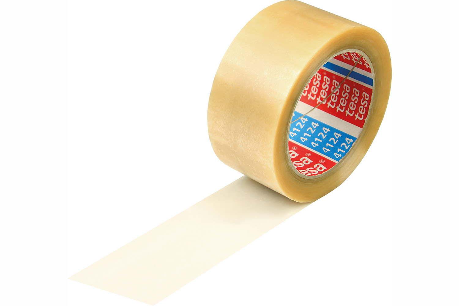 PVC-Packband tesapack® 4124, leise, transparent, 65 µ | 50 mm x 66 lfm. | VE = 36 Stk.