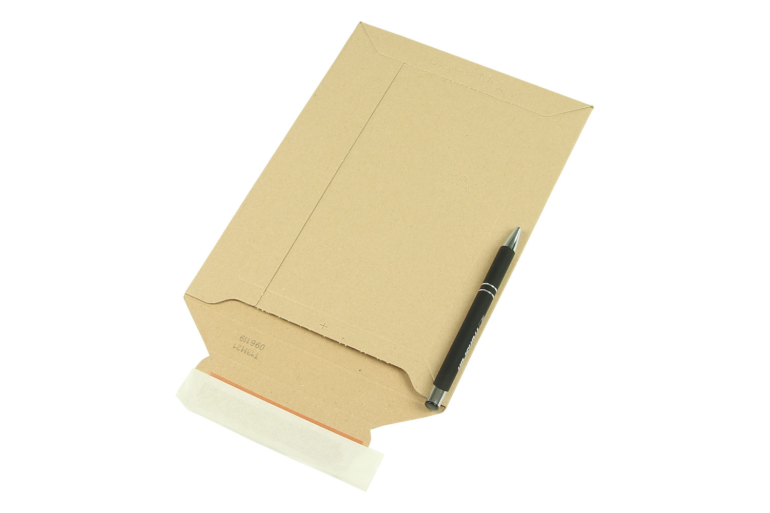 Vollpapp-Versandtasche, 450 g/m², braun, SK-Verschluss, DIN A5 | 170 x 240 mm (Offene Seite x L) | VE = 100 Stk.