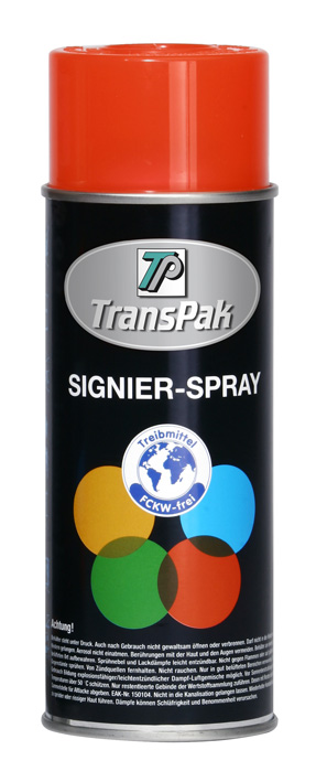 Signierspray, leuchtrot | 400 ml Inhalt | VE = 2 Stk.