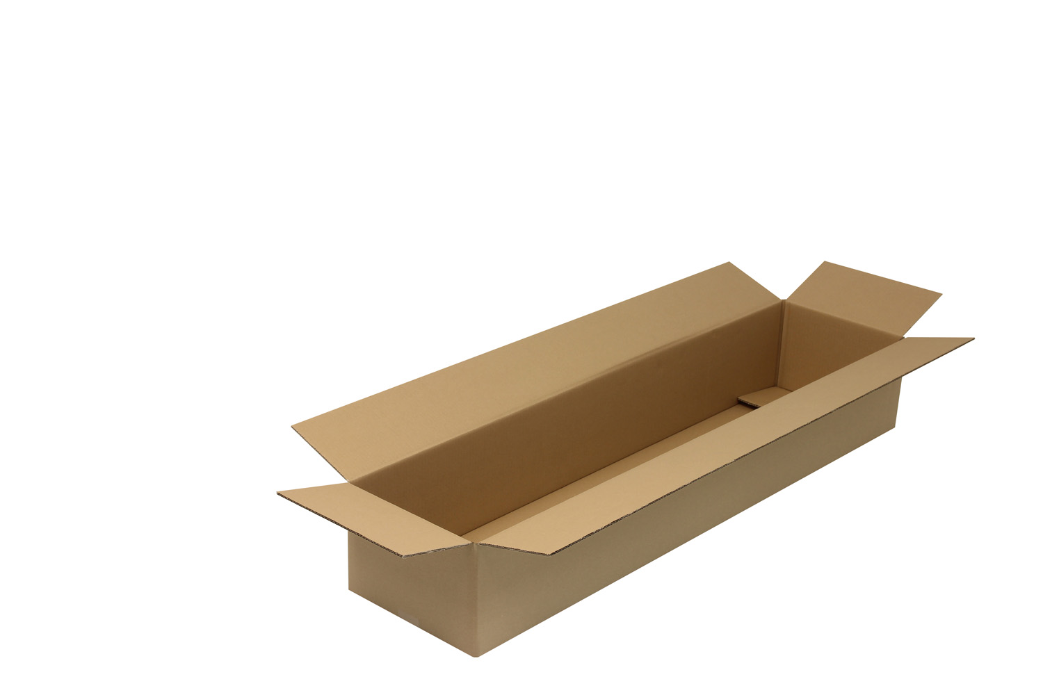 Wellpapp-Faltkarton 2-wellig, braun, Qual. 2.20 | 1300 x 300 x 200 mm (L x B x H) Innenmaß | VE = 15 Stk.