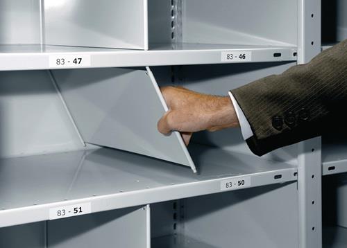 Stecktrennblech Multiplus T800xH390mm silber verz. || VE = 1 ST