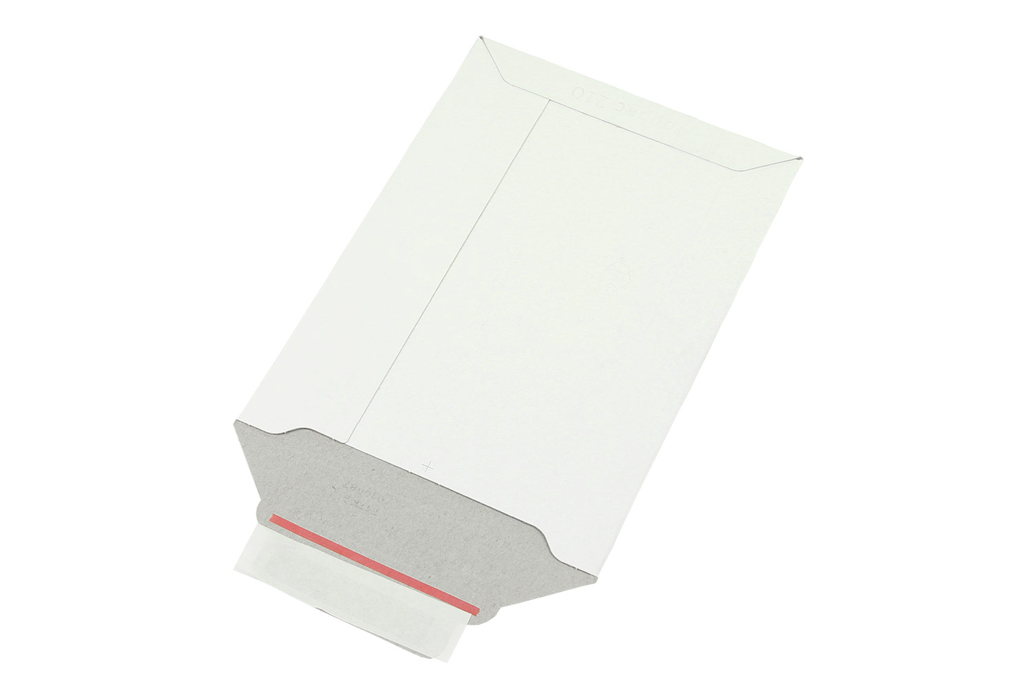 Vollpapp-Versandtasche, 500 g/m², weiß, SK-Verschluss, DIN A5 | 170 x 245 mm (Offene Seite x L) | VE = 100 Stk.