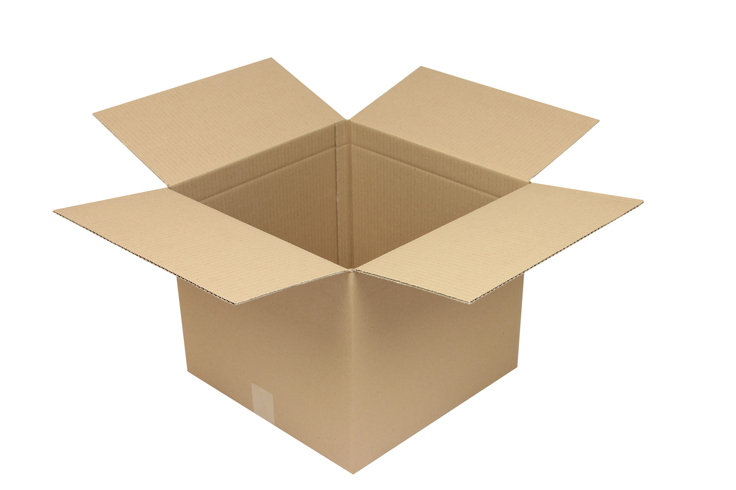 Wellpapp-Faltkarton 1-wellig, Modulkarton,braun, Qual. 1.20 | 390 x 390 x 340 mm (L x B x H) Innenmaß | VE = 25 Stk.