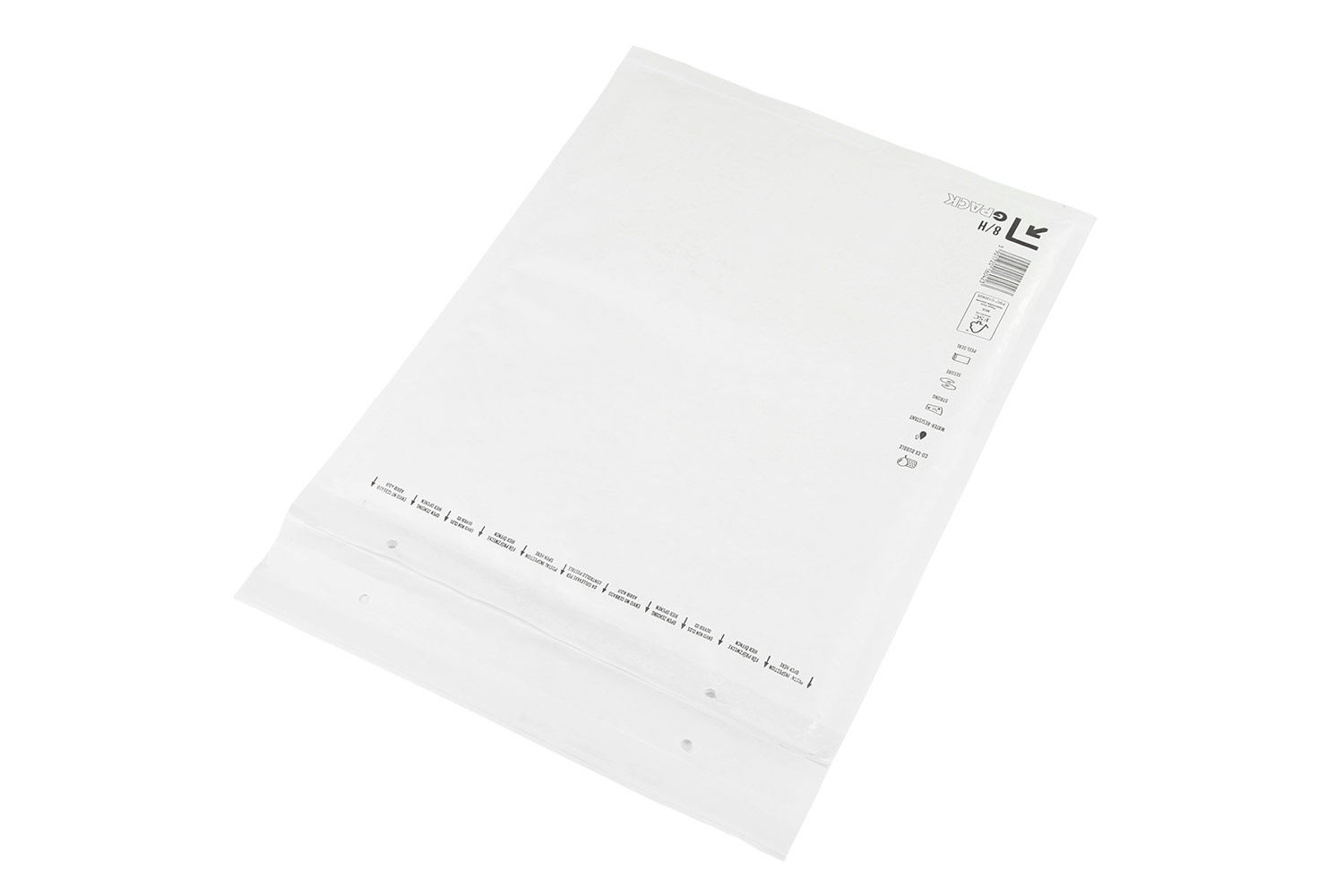 Luftpolster-Versandtasche, weiß, SK-Verschluss, DIN B4 | 270 x 360 mm (Offene Seite x L) | VE = 100 Stk.
