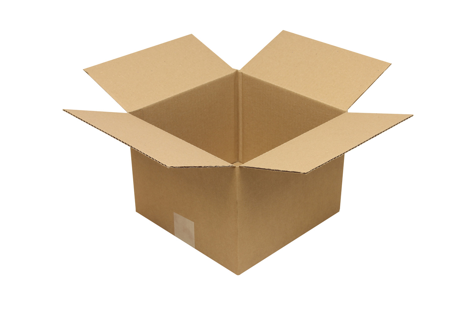 Wellpapp-Faltkarton 1-wellig, braun, Qual. 1.20 | 250 x 250 x 190 mm (L x B x H) Innenmaß | VE = 25 Stk.