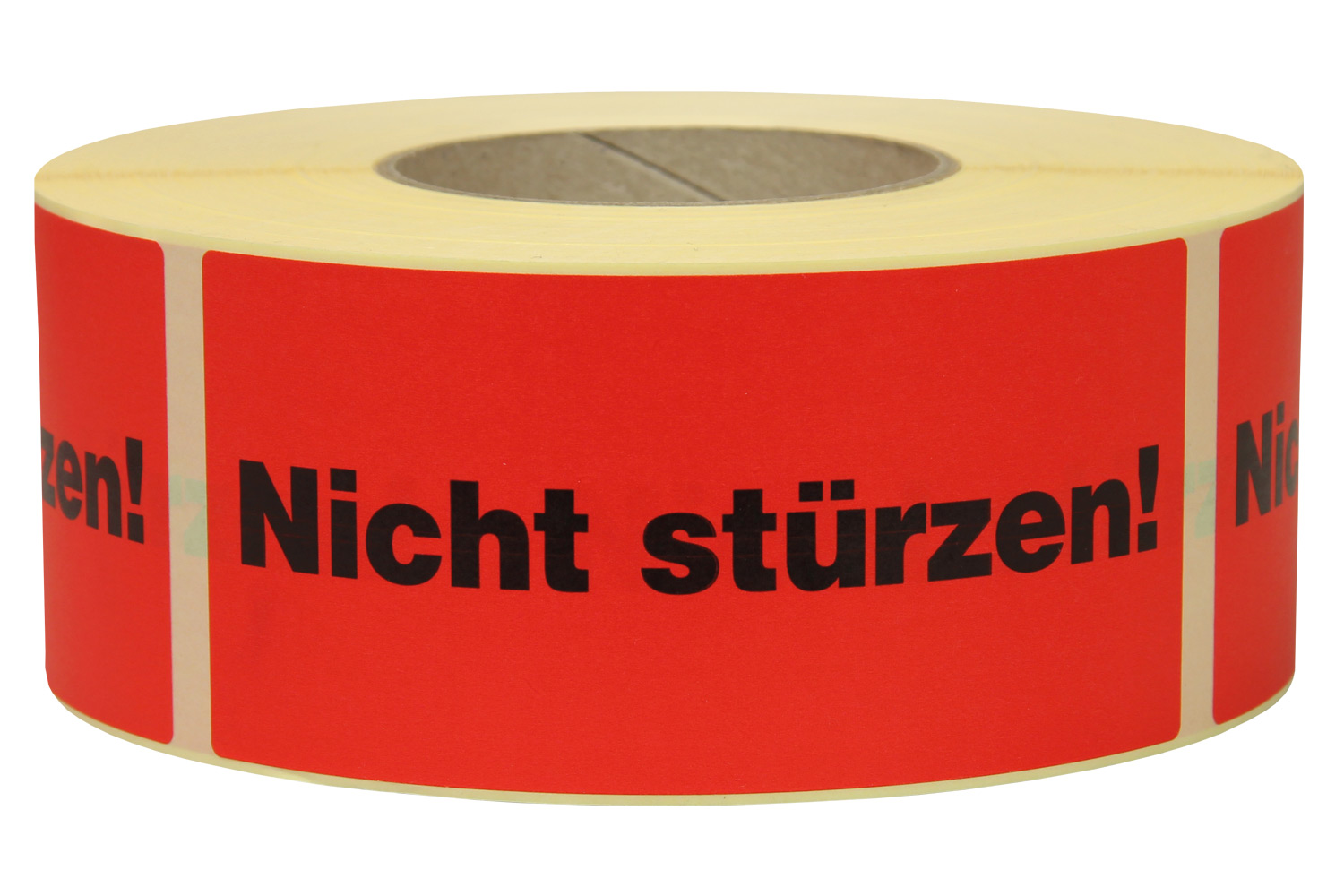 Warnetiketten aus Papier, rot, "Nicht stürzen" | 145 x 70 mm (L x B) | 