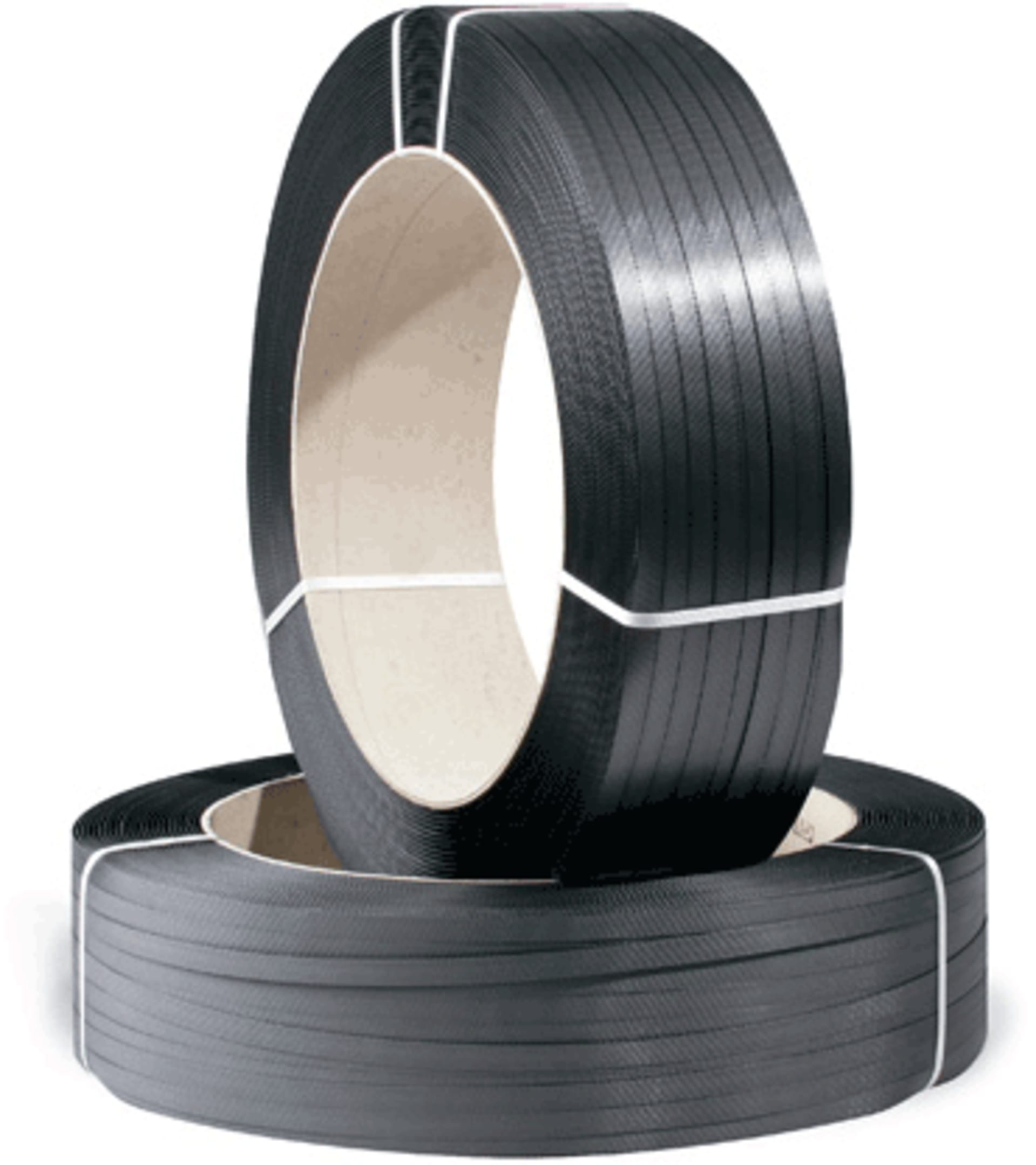 PP-Umreifungsband Großrolle, schwarz, 220 kp | 16 mm x 2000 lfm., Stärke: 0,6 mm |