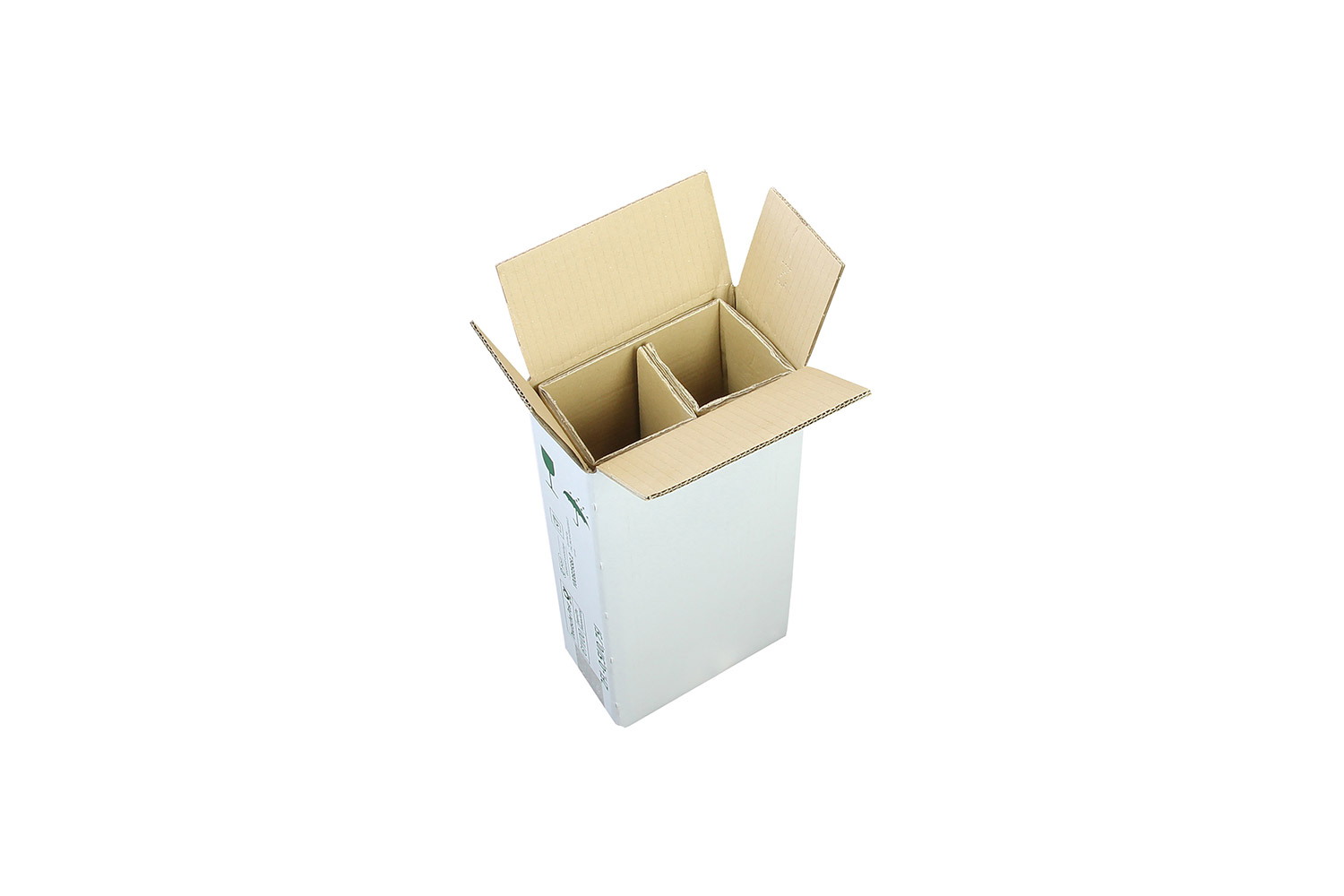 PTZ-Flaschenkartons 2er, weiß, postgeprüft | 183 x 95 x 395 mm (L x B x H) Innenmaß | VE = 15 Stk.