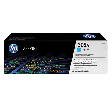 HP Toner CE411A 305A 2.600Seiten cyan