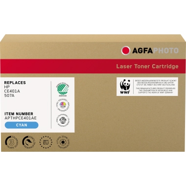 AgfaPhoto Toner APTHPCE401AE wie HP CE401A 507A cyan
