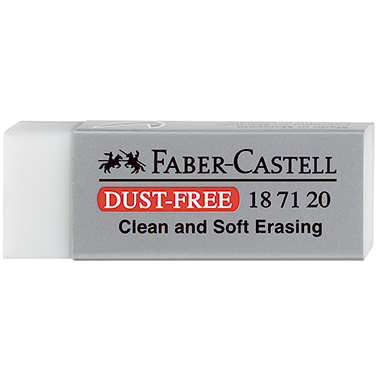 Faber-Castell Radierer DUST-FREE 187120 22x12x62mm weiß