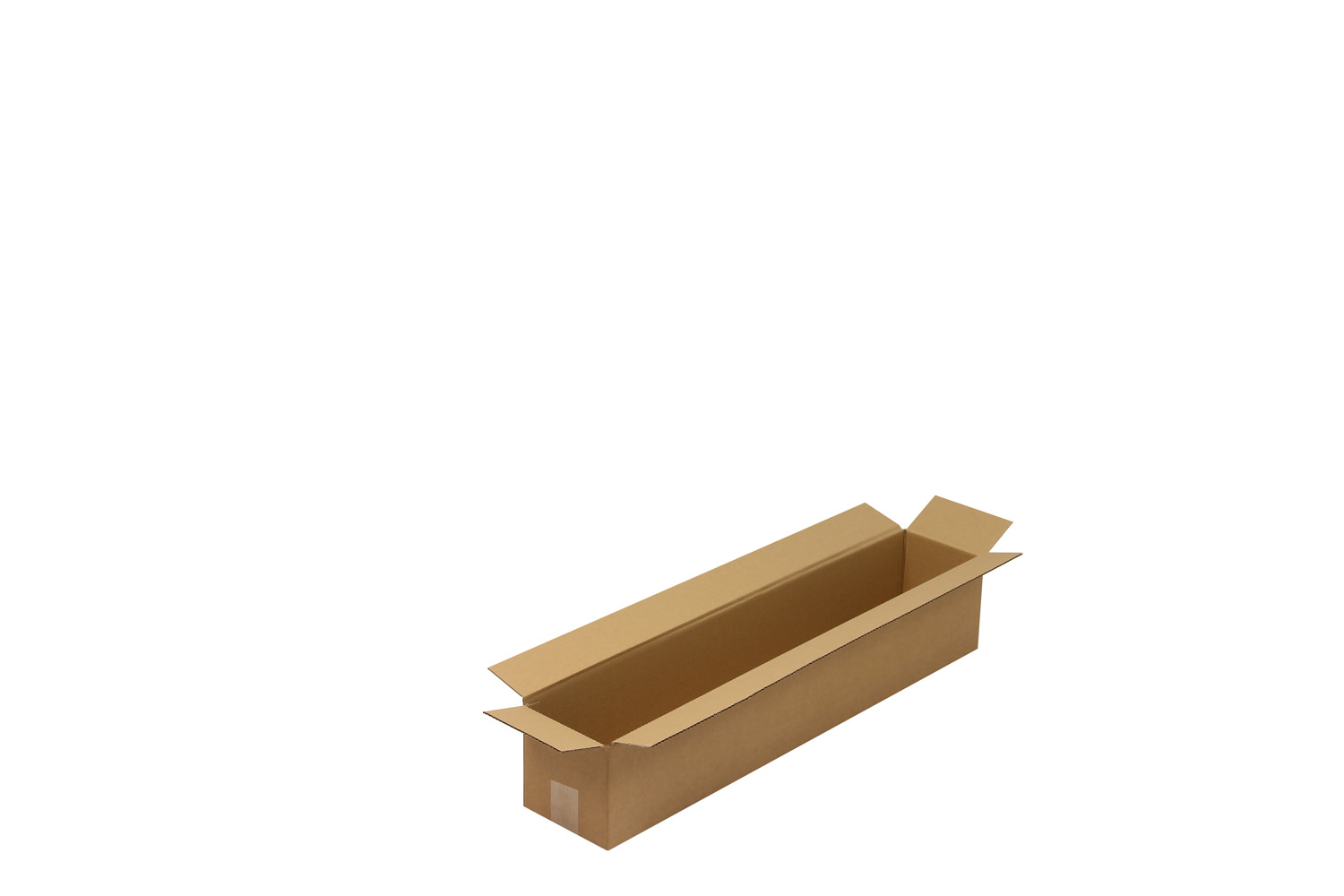 Wellpapp-Faltkarton 1-wellig, braun, Qual. 1.30, DIN B1 | 800 x 150 x 150 mm (L x B x H) Innenmaß | VE = 20 Stk.