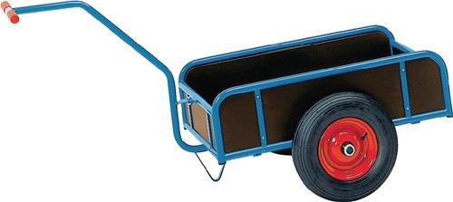 Handwagen m.4 Sperrholzwänden Ladefl.L1145xB545mm Luft Bereifung Trgf400kg FETRA || VE = 1 ST