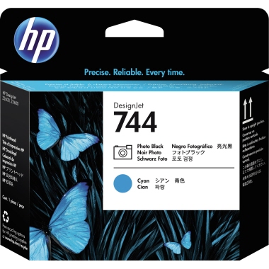 HP Druckkopf F9J86A Nr.744 fotoschwarz/cyan