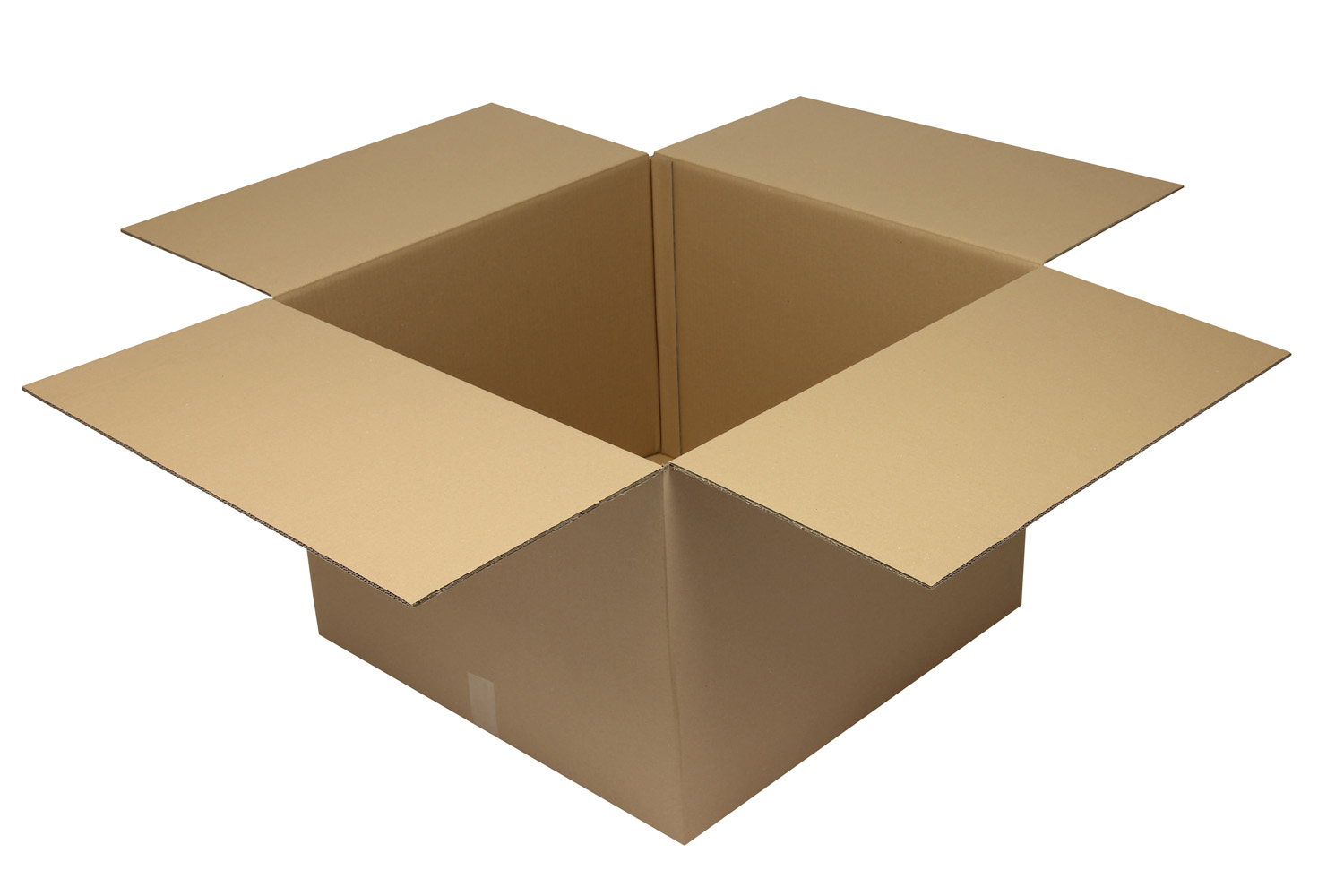 Wellpapp-Faltkarton 2-wellig, braun, Qual. 2.30 | 700 x 700 x 500 mm (L x B x H) Innenmaß | VE = 10 Stk.