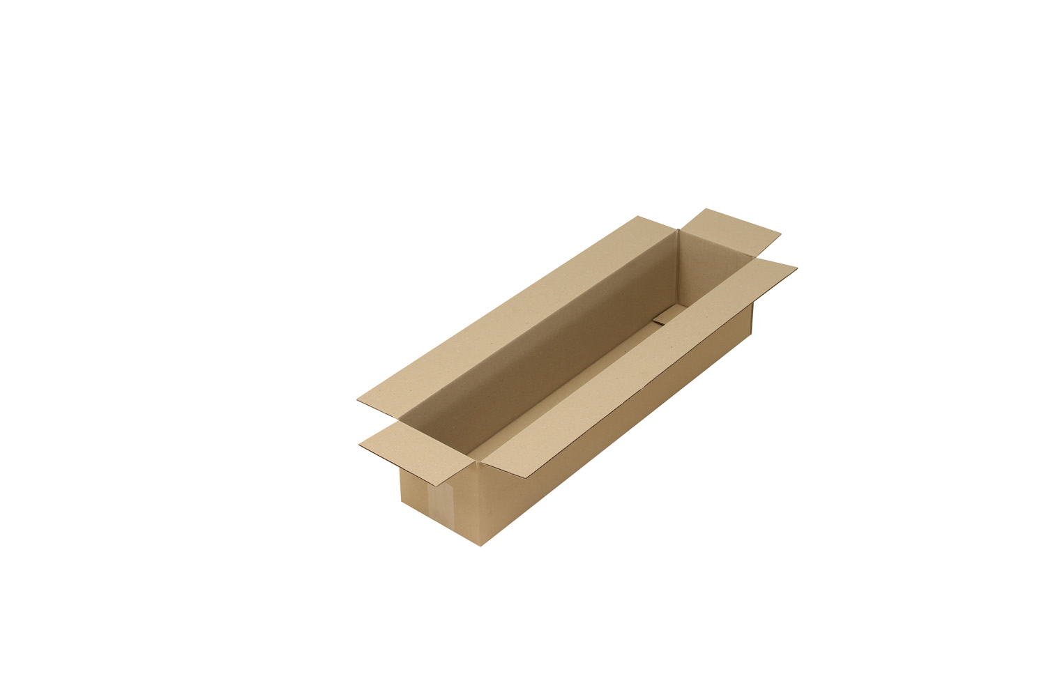 Wellpapp-Faltkarton 1-wellig, braun, Qual. 1.30 | 700 x 150 x 150 mm (L x B x H) Innenmaß | VE = 20 Stk.