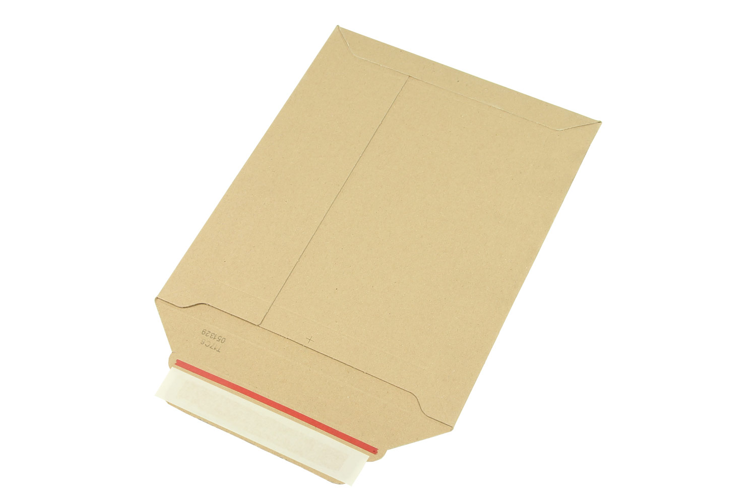 Vollpapp-Versandtasche, 500 g/m², braun, SK-Verschluss, DIN B5 | 210 x 260 mm (Offene Seite x L) | VE = 100 Stk.