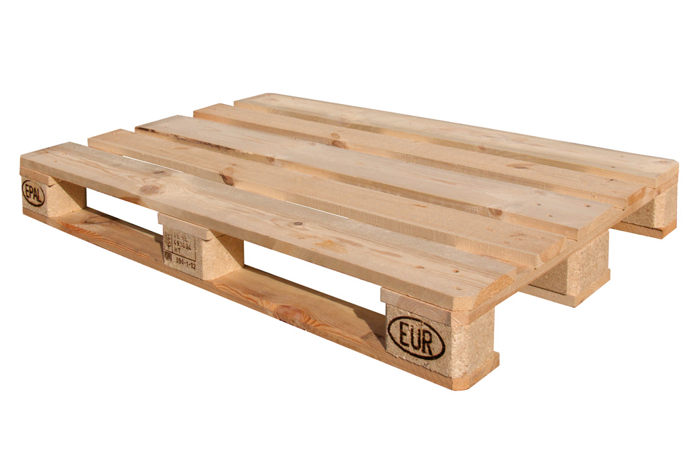 Europalette, neu | 1200 x 800 x 144 mm (L x B x H), dyn. Tragkraft 1100 kg | VE = 5 Stk.