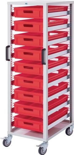 Rollwagen H1638xB490xT644mm rot GRUBER SYSTEME || VE = 1 ST