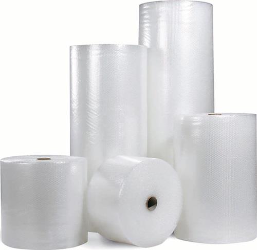 Luftpolsterfolie 2-lagig transp.B1000xL100xS50mm Noppen-D10xH4mm transp. || VE = 1 ST