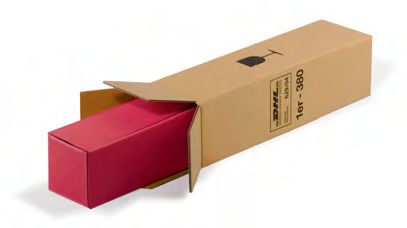 Versandkarton 1er, braun, postgeprüft | 115 x 110 x 410 mm (L x B x H) Innenmaß | VE = 50 Stk.