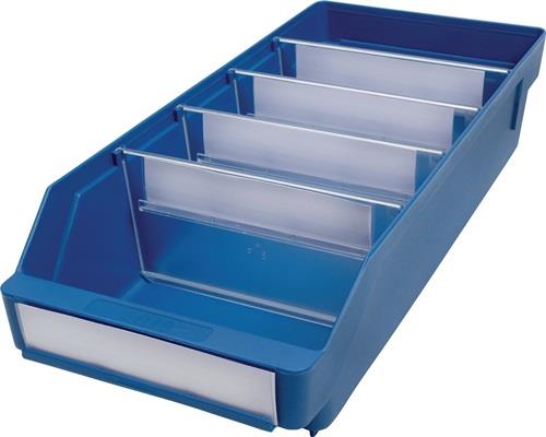 Regalkasten L400xB180xH95mm blau PP || VE = 20 ST