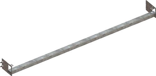 Durchschubsicherung B.2225mm Palettenüberstand 100mm rotorange /verzinkt META || VE = 1 ST